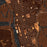 Brunswick Georgia Map Print in Ember Style Zoomed In Close Up Showing Details