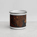 Front View Custom Brunswick Georgia Map Enamel Mug in Ember