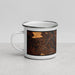 Left View Custom Brunswick Georgia Map Enamel Mug in Ember