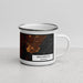 Right View Custom Brunswick Georgia Map Enamel Mug in Ember