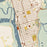 Brunswick Georgia Map Print in Woodblock Style Zoomed In Close Up Showing Details