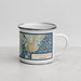 Right View Custom Brunswick Georgia Map Enamel Mug in Woodblock