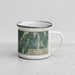 Right View Custom Brunswick Maine Map Enamel Mug in Afternoon