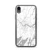 Custom iPhone XR Brunswick Maine Map Phone Case in Classic