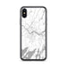 Custom iPhone X/XS Brunswick Maine Map Phone Case in Classic