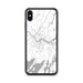 Custom iPhone XS Max Brunswick Maine Map Phone Case in Classic