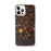 Custom iPhone 12 Pro Max Brunswick Maine Map Phone Case in Ember
