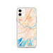 Custom iPhone 11 Brunswick Maine Map Phone Case in Watercolor