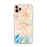 Custom iPhone 11 Pro Max Brunswick Maine Map Phone Case in Watercolor
