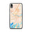 Custom iPhone XR Brunswick Maine Map Phone Case in Watercolor