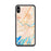 Custom iPhone XS Max Brunswick Maine Map Phone Case in Watercolor