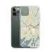 Custom Brunswick Maine Map Phone Case in Woodblock