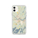Custom iPhone 11 Brunswick Maine Map Phone Case in Woodblock