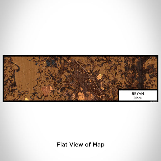 Flat View of Map Custom Bryan Texas Map Enamel Mug in Ember