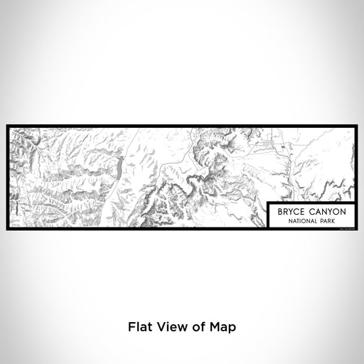 Flat View of Map Custom Bryce Canyon National Park Map Enamel Mug in Classic