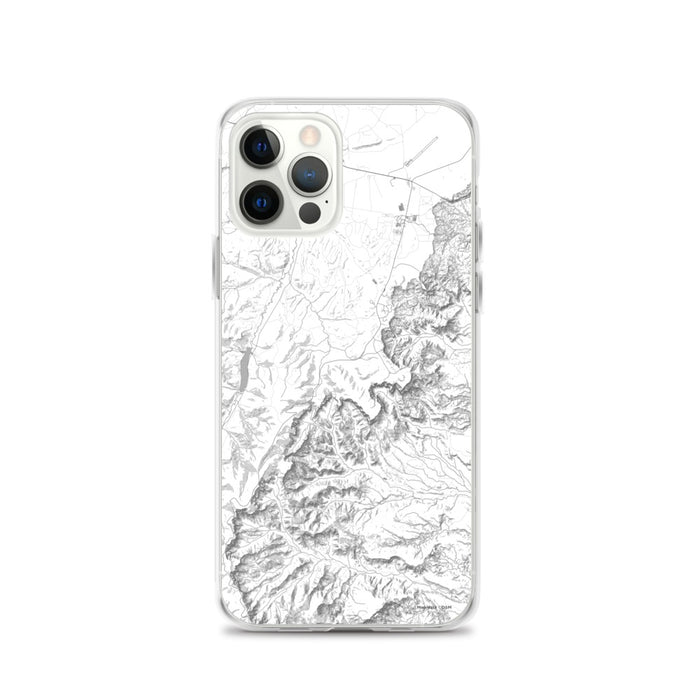 Custom Bryce Canyon National Park Map iPhone 12 Pro Phone Case in Classic
