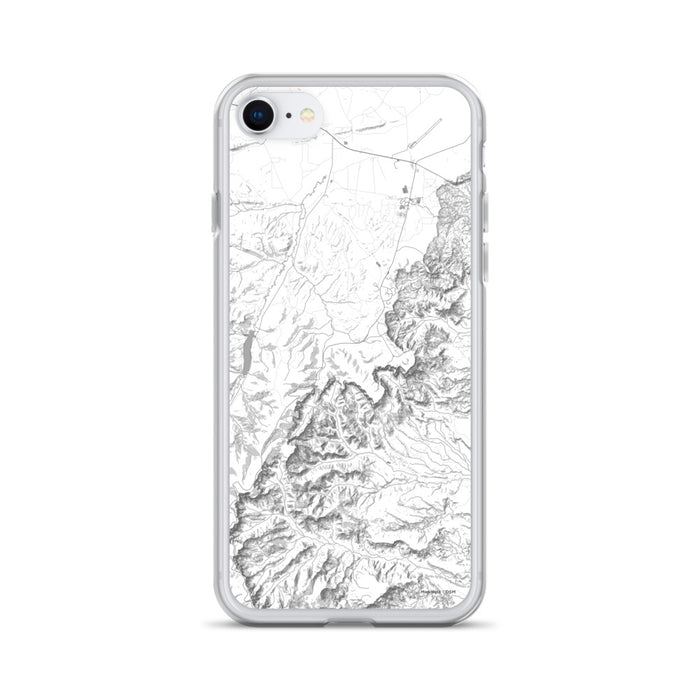Custom Bryce Canyon National Park Map iPhone SE Phone Case in Classic
