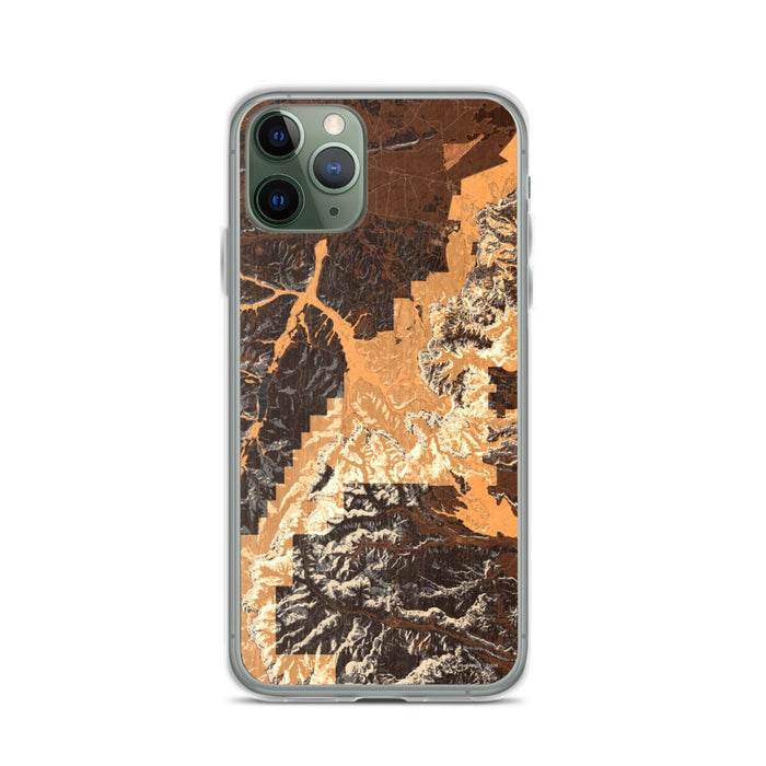Custom Bryce Canyon National Park Map Phone Case in Ember