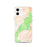 Custom Bryce Canyon National Park Map iPhone 12 Phone Case in Watercolor
