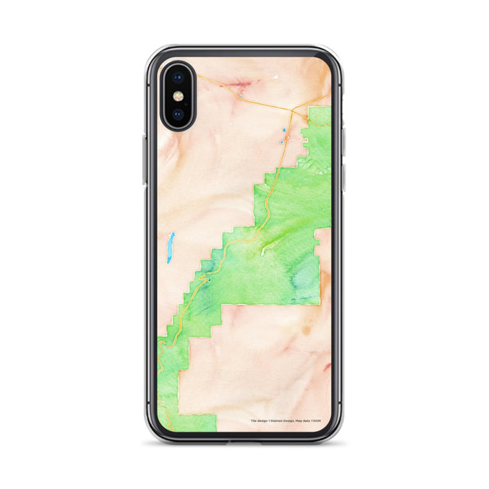 Custom Bryce Canyon National Park Map Phone Case in Watercolor
