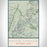 Bryce Canyon National Park Map Print Portrait Orientation in Woodblock Style With Shaded Background