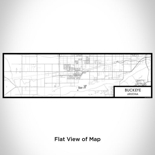 Flat View of Map Custom Buckeye Arizona Map Enamel Mug in Classic
