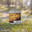 Right View Custom Buckeye Arizona Map Enamel Mug in Ember on Grass With Trees in Background