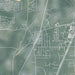 Buda Texas Map Print in Afternoon Style Zoomed In Close Up Showing Details