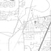 Buda Texas Map Print in Classic Style Zoomed In Close Up Showing Details