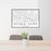 24x36 Buena Park California Map Print Lanscape Orientation in Classic Style Behind 2 Chairs Table and Potted Plant