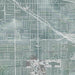 Buena Park California Map Print in Afternoon Style Zoomed In Close Up Showing Details
