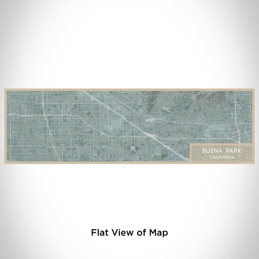 Flat View of Map Custom Buena Park California Map Enamel Mug in Afternoon