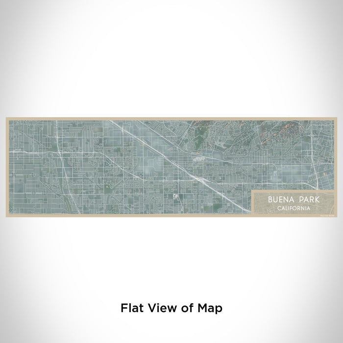 Flat View of Map Custom Buena Park California Map Enamel Mug in Afternoon