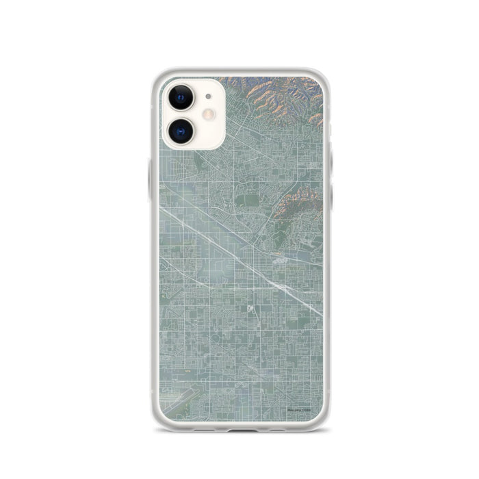 Custom iPhone 11 Buena Park California Map Phone Case in Afternoon