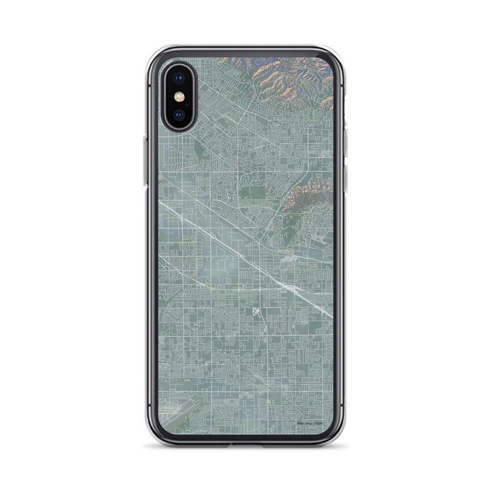 Custom iPhone X/XS Buena Park California Map Phone Case in Afternoon