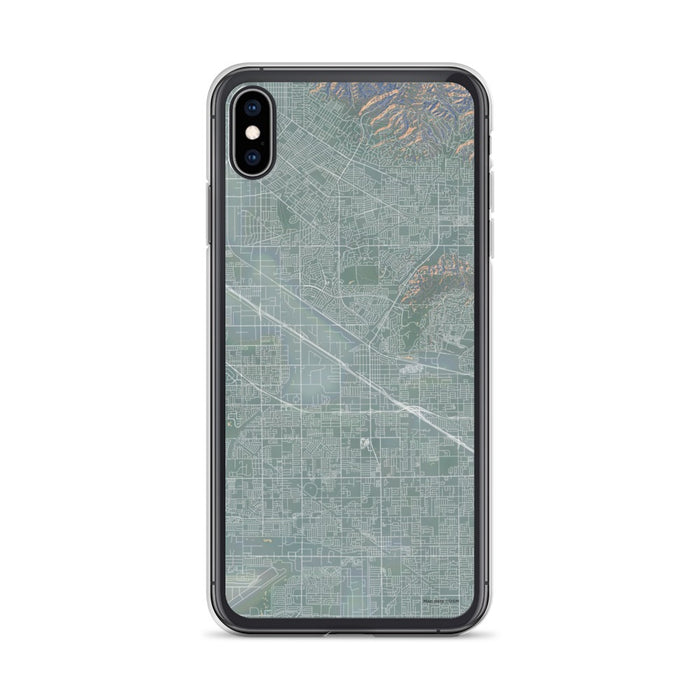 Custom iPhone XS Max Buena Park California Map Phone Case in Afternoon