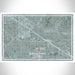 Buena Park California Map Print Landscape Orientation in Afternoon Style With Shaded Background