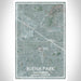 Buena Park California Map Print Portrait Orientation in Afternoon Style With Shaded Background