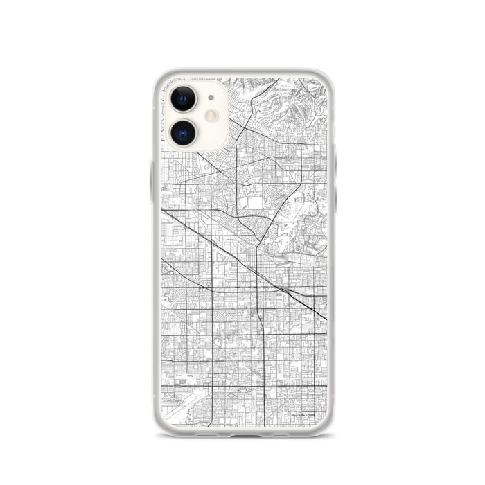 Custom iPhone 11 Buena Park California Map Phone Case in Classic