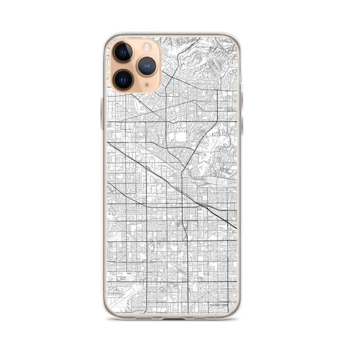 Custom iPhone 11 Pro Max Buena Park California Map Phone Case in Classic
