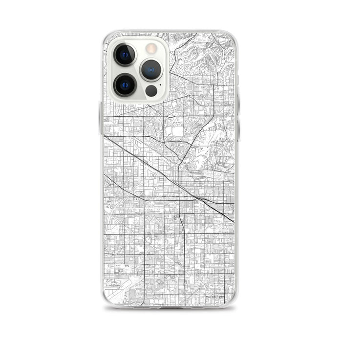 Custom iPhone 12 Pro Max Buena Park California Map Phone Case in Classic
