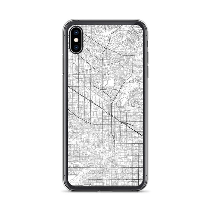 Custom iPhone XS Max Buena Park California Map Phone Case in Classic
