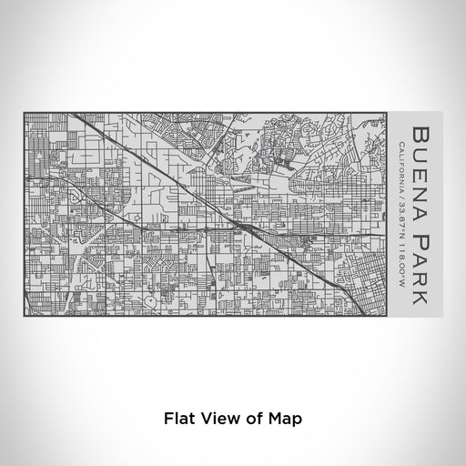 Rendered View of Buena Park California Map Engraving on 17oz Stainless Steel Insulated Cola Bottle