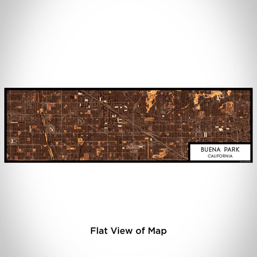 Flat View of Map Custom Buena Park California Map Enamel Mug in Ember