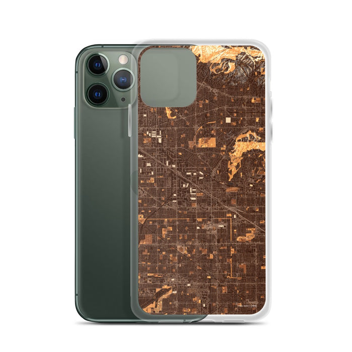 Custom Buena Park California Map Phone Case in Ember