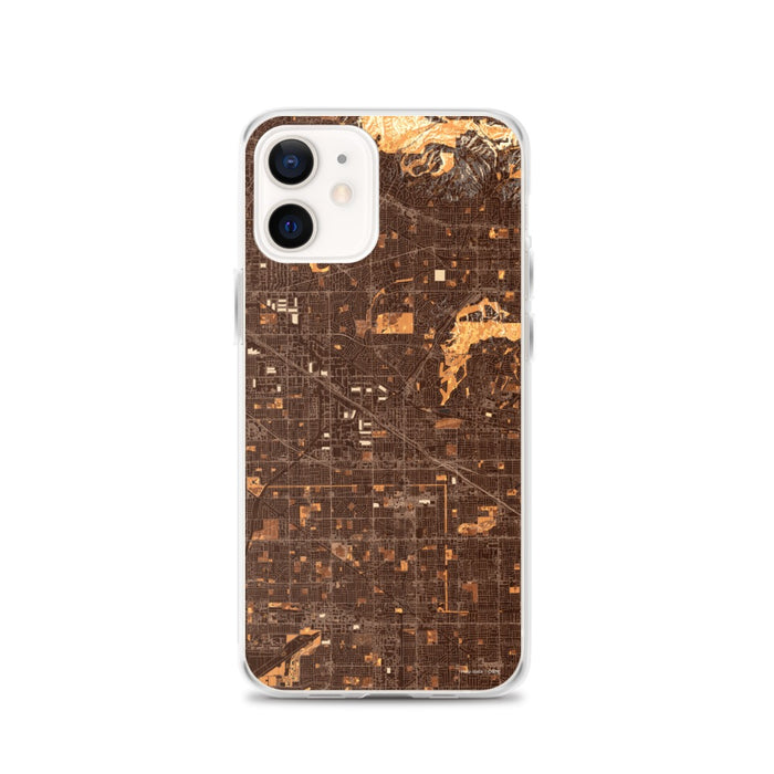 Custom iPhone 12 Buena Park California Map Phone Case in Ember