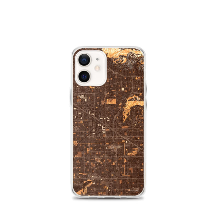 Custom iPhone 12 mini Buena Park California Map Phone Case in Ember