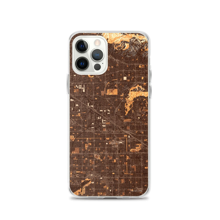 Custom iPhone 12 Pro Buena Park California Map Phone Case in Ember