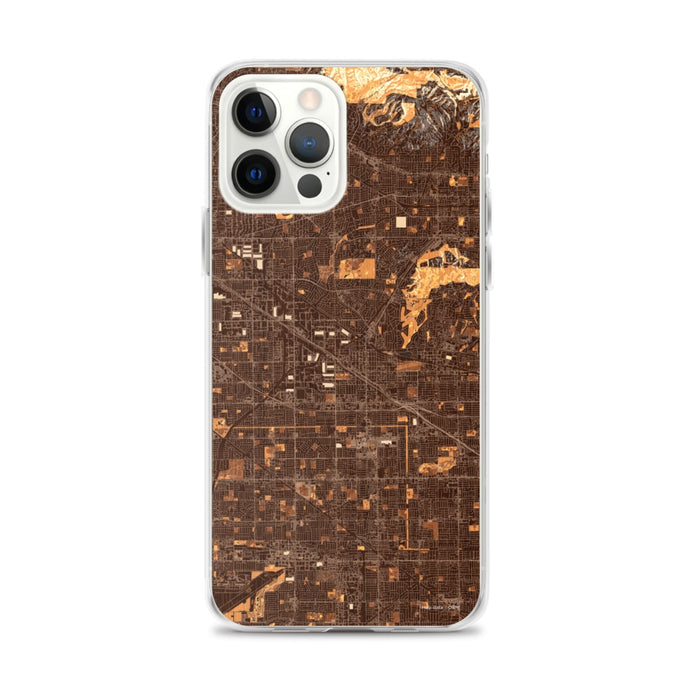 Custom iPhone 12 Pro Max Buena Park California Map Phone Case in Ember