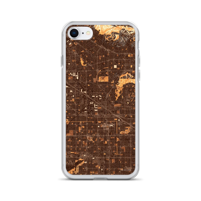 Custom iPhone SE Buena Park California Map Phone Case in Ember